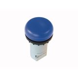 Indicator light, RMQ-Titan, Flush, without light elements, For filament bulbs, neon bulbs and LEDs up to 2.4 W, with BA 9s lamp socket, Blue