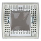 Outdoor surface mount box IP55, transparent lid, white