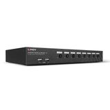 8 Port DisplayPort 1.2, USB 2.0 & Audio KVM Switch Switches between up to 8 PCs from one display, keyboard and mouse