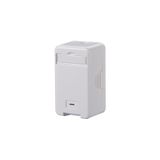 Keystone wall outlet surface mounted 1 port unequipped pure white