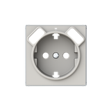 8588.3 DN Cover Schuko+USB chargers Wall socket Central cover plate Sand - Sky Niessen