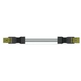 pre-assembled interconnecting cable Eca Socket/plug light green