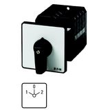 Reversing switches, T5B, 63 A, rear mounting, 3 contact unit(s), Contacts: 5, 60 °, maintained, With 0 (Off) position, 1-0-2, Design number 8401