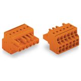 2-conductor female connector Push-in CAGE CLAMP® 2.5 mm² orange