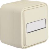 Change-over switch with labelling field surface-mounted, W.1, polar wh