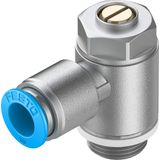 GRLA-3/8-QS-10-D One-way flow control valve