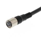 Sensor cable, M8 straight socket (female), 4-poles, PVC robot cable, IP67, 1 m XS3F0001D