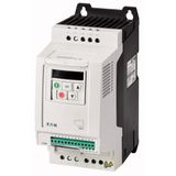 Variable frequency drive, 230 V AC, 3-phase, 10.5 A, 2.2 kW, IP20/NEMA 0, Radio interference suppression filter, 7-digital display assembly