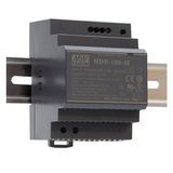 Pulse power supply unit 12V 7.5A mounted on a DIN rail