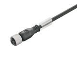 Sensor-actuator Cable (assembled), One end without connector, M12, Num