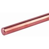 Air-termination rod D 10mm L 1000mm Cu chamfered on both ends