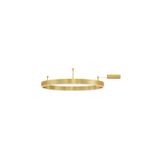 Triac Dimmable Brass Gold Aluminium  & Acrylic  LED 50 Watt 230 Volt  4166Lm 3000K IP20  D: 80 W: 1.2 H: 18 cm