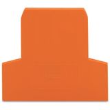 End and intermediate plate 2.5 mm thick orange