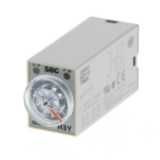 Timer, plug-in, 8-pin, on-delay, DPDT, 100-110 VDC Supply voltage, 1 S
