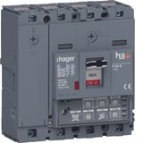 Moulded Case Circuit Breaker h3+ P160 LSI 4P4D N0-50-100% 100A 70kA CT