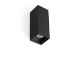 KOV BLACK SQUARE WALL L. LED 2x6W 3000K 34°/14°