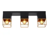 RIXT Ceiling light 3xE27/40W Black/Gold