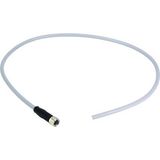 M8 Cable Assembly 4-poles st/- f/- 5,0m