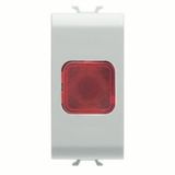 SINGLE INDICATOR LAMP - RED - 1 MODULE - WHITE - ANTIBACTERIAL - CHORUSMART