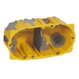Flush mounting box EcoBatibox - 2 gang depth 50 mm - dry partitions