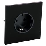 Art d'Arnould univers Epure single standard schuko power socket 2P+E 16A 250V - Matt black