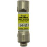 Fuse-link, LV, 7.5 A, AC 600 V, 10 x 38 mm, CC, UL, time-delay, rejection-type