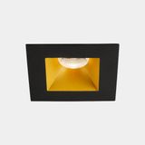 Downlight Play Deco Symmetrical Square Fixed 17.7W LED warm-white 3000K CRI 90 51.2º Black/Gold IP54 1477lm