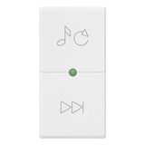 Button 1M source/track symbol white