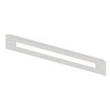 Slotted front plate 4G3 sheet steel for wiring ducts, 42MW