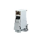 E-DAT Industry terminal rail TS35 + RJ45 field jack insert Cat.6 Class