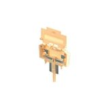 PLUG WITH SOLDER TAG, FOR SOLDERED FUSES TYPE FUBS, BNS 5 V0, 50 PIE, BEIGE