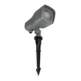 Dark Gray Aluminium & Glass LED GU10 1x7 Watt 220-240 Volt IP54 Bulb Excluded D: 7.5 W: 15 H: 36 cm