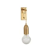 Brass Metal & Clear Glass LED G9 1x6 Watt 230 Volt IP20 Bulb Excluded L: 9.5 W: 20 H: 39 cm