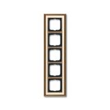 1725-848 Cover Frame Busch-dynasty® antique brass ivory white