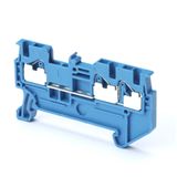 Multi conductor feed-through DIN rail terminal block with 3 push-in pl XW5T0110F