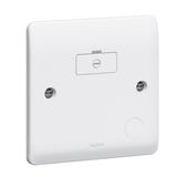 Synergy 13A Unswitched Fused Connection Unit with Cord Outlet White