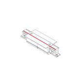 CTLS RECESSED POWER STRAIGHT CONNECTOR WHITE
