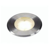 DASAR FLAT LED, 3,5W, 3000K, round, stainless steel