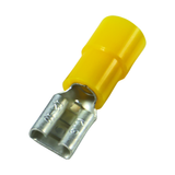 Flat connector sleeve (female) 4.0-6.0/6.3x0.8 yellow insulated PC