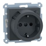 FI-SCHUKO safety socket insert with BRS, anthracite, System M