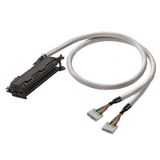 PLC-wire, Digital signals, 10-pole, Cable LiYY, 2.5 m, 0.14 mm²