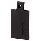 Screw-on cover, insulated material, black