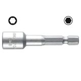 Standard bit, socket-wrench insert, style E 6.3. 13 mm