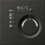 Thermostat KNX Room temp. controller, alum.