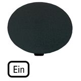 Button plate, mushroom black, ON