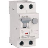 RCD/MCB combination, 10 A, 30 mA, MCB trip characteristic: C, 1p+N, RCD trip characteristic: A