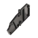 End and partition plate for terminals, black