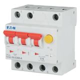 RCD/MCB combination, 10 A, 30 mA, MCB trip characteristic: C, 3p, RCD trip characteristic: A