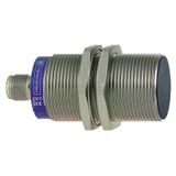 Inductive proximity sensors XS, inductive sensor XS5 M30, L74mm, brass, Sn10mm, 12...48 VDC, M12