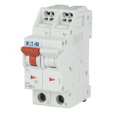 Miniature circuit breaker (MCB) with plug-in terminal, 4 A, 1p+N, characteristic: C